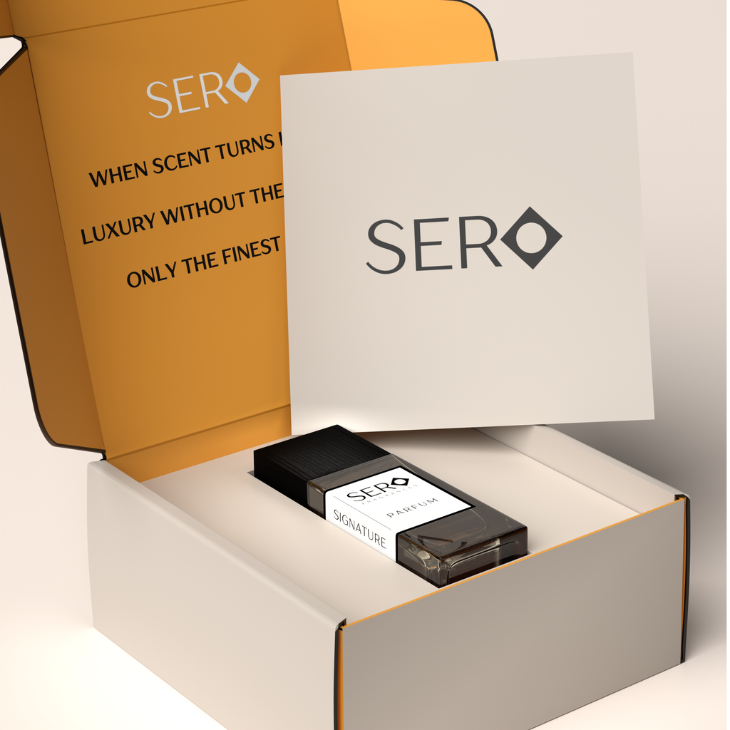 SERO product packaging with branding and product inside a box
